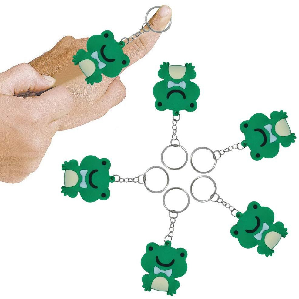 Imagitek 20 Pack Frog Keychains Decorations For Back To The 80S Party, Frog Themed Party Favors, Birthday Party Bag Fillers, Birthday Gifts