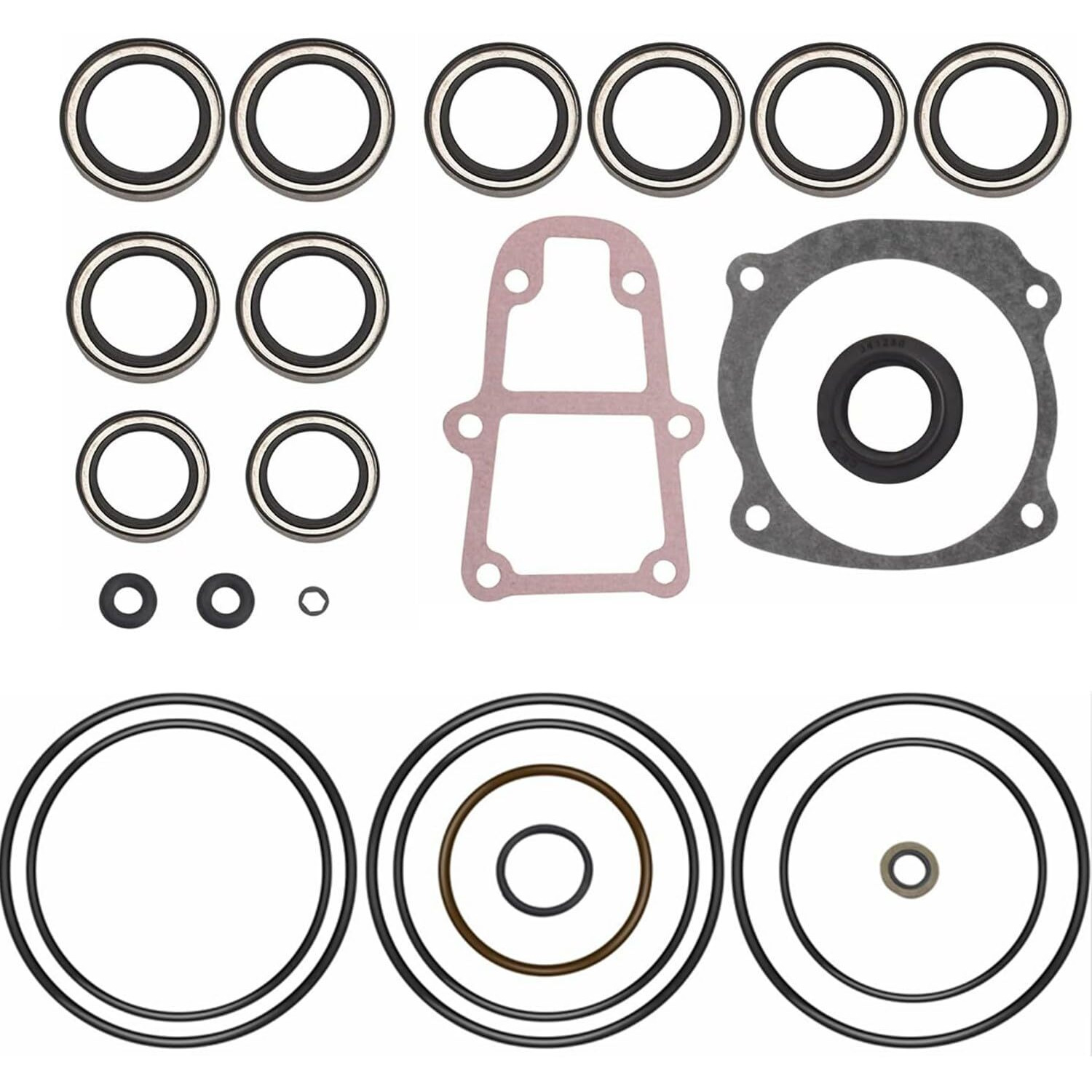 5006373 Gearcase Seal Kit - By Huthbrother, Compatible With Johnson Evinrude 396354 434516 437752 437753 438278 439141 5000411, Fits Model 75-250 Hp