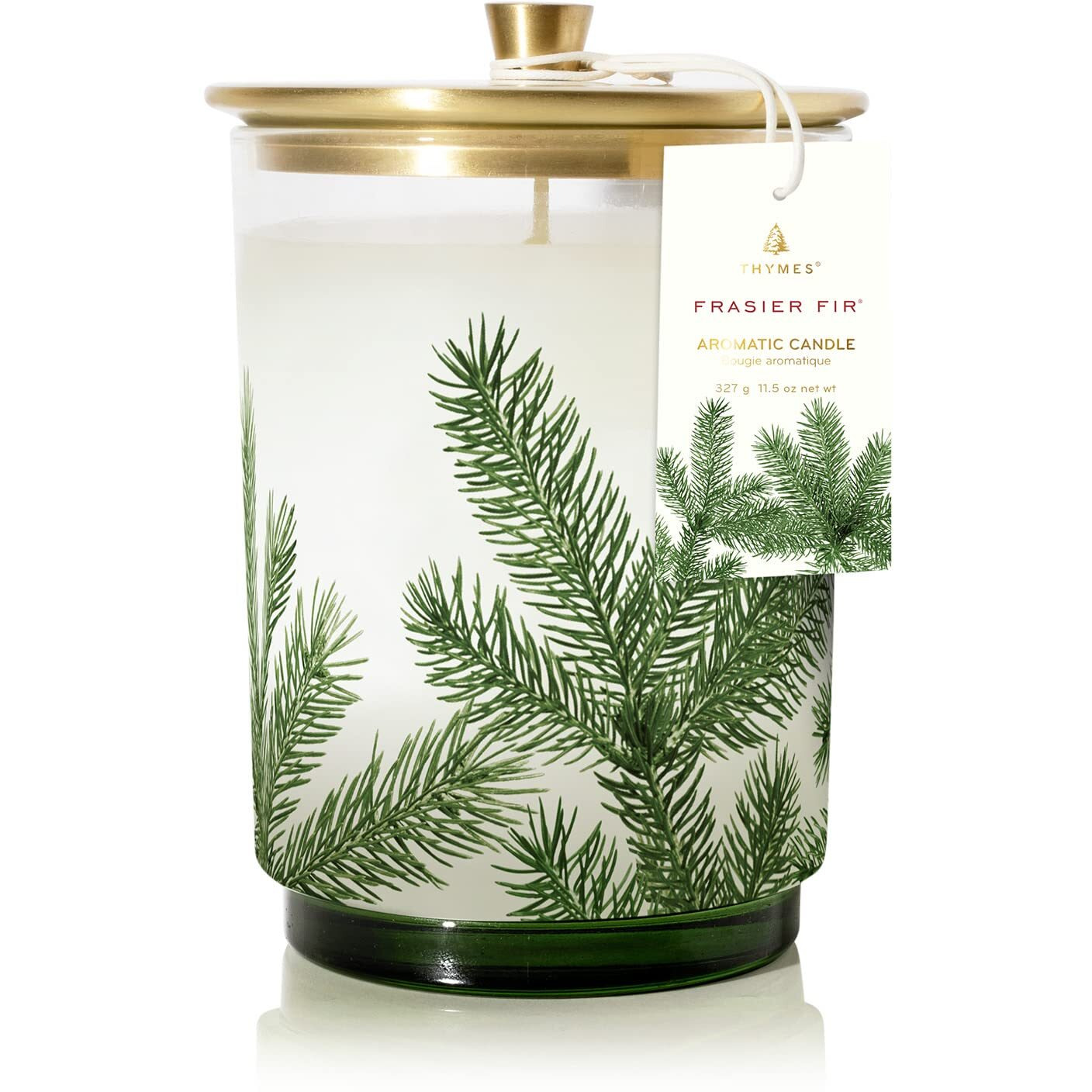 Thymes Heritage Medium Pine Needle Luminary Candle - Frasier Fir - 11.5 Oz