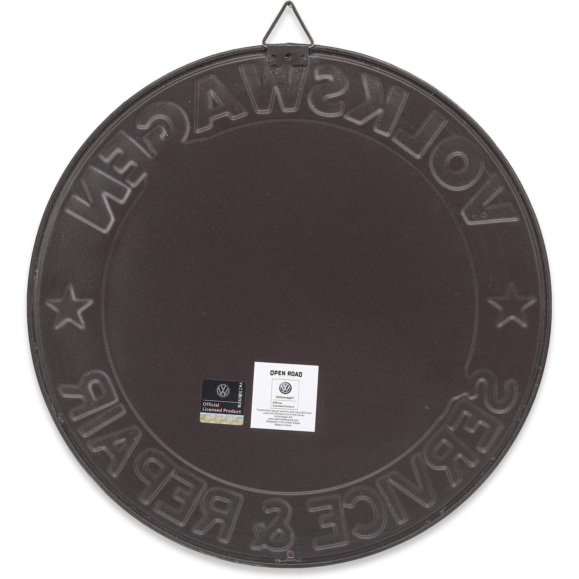 Volkswagen Metal Sign - Volkswagen Service And Repair Round Sign For Man Cave, Garage Or Shop