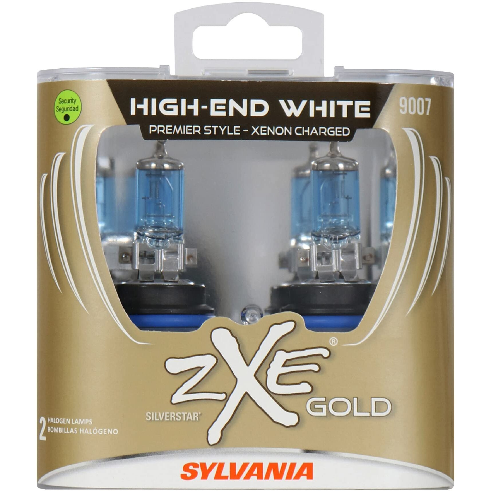 Sylvania - 9007 (Hb5) Silverstar Zxe Gold High Performance Halogen Headlight Bulb - Bright White Light Output, Best Hid Alternative, Xenon Charged Technology (Contains 2 Bulbs)