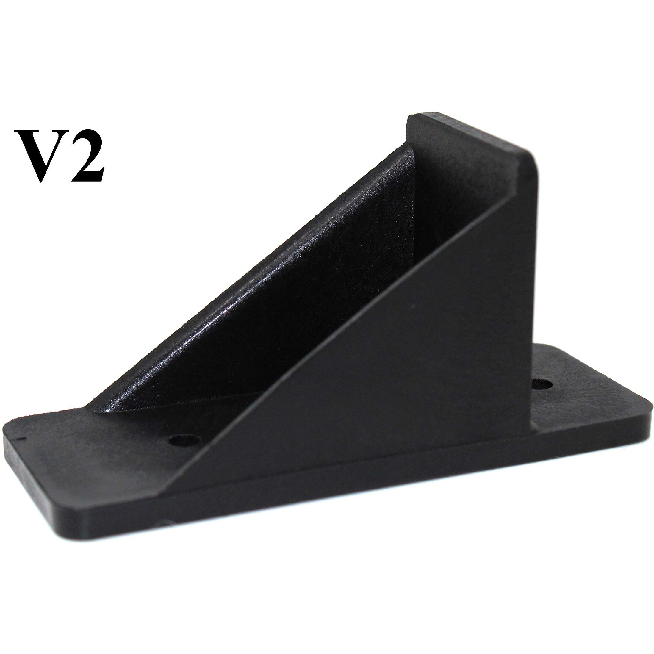 Jsp Manufacturing V2-Mini Roof Guard Snow Guard Prevent Sliding Ice Snow Stop Buildup Plastic Multipack-Multicolor (10, Black)