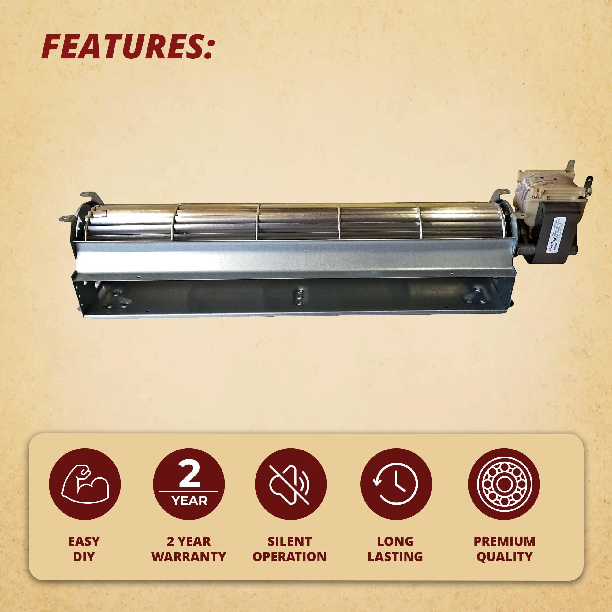 Pelpro Srv7000-659 Convection Distribution Room Air Blower Fan Fits Pp60 Pleasant Hearth Ph35Ps, Ph50Cabps, Ph50Ps Quadrafire Outfitter I