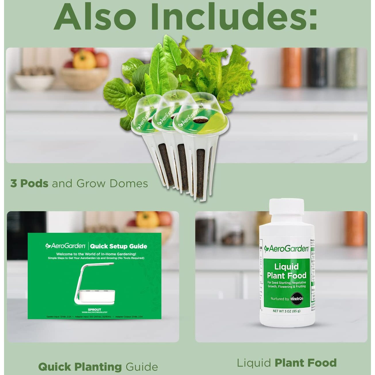 Aerogarden Sprout - Indoor Garden With Led Grow Light, Black