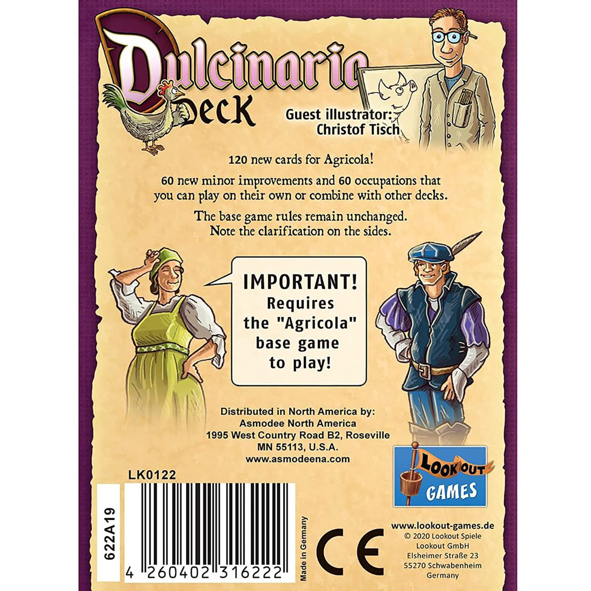 Lookout Games Agricola (Revised Edition) Dulcinaria Deck Expansion | Strategy Game | Farming Game For Adults And Teens | Advanced Board Game | Ages 12+ | 1-4 Players | Avg. Playtime 90 Mins | Made