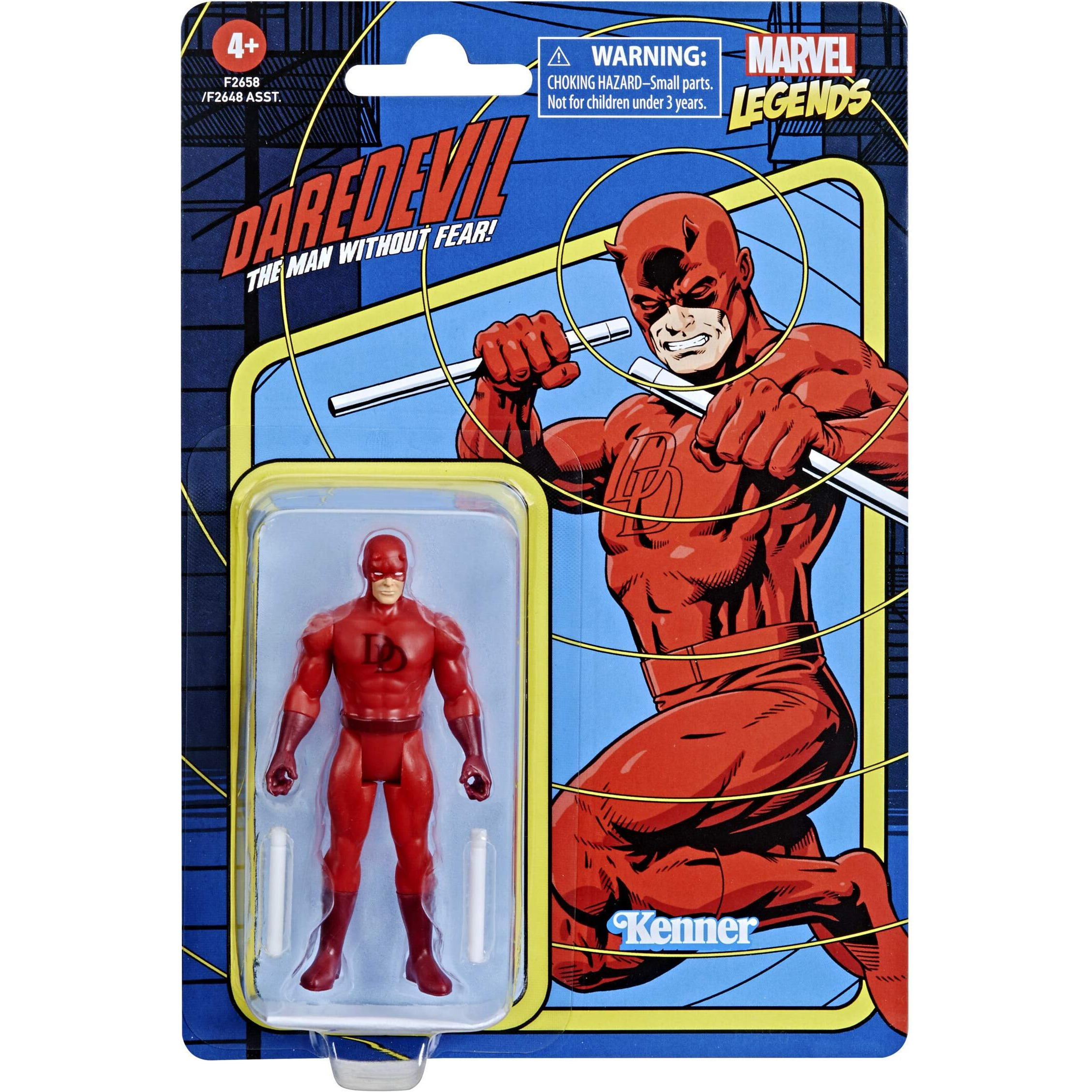 Marvel Hasbro Legends 3.75-Inch Scale Retro 375 Collection Daredevil Action Figure Toy