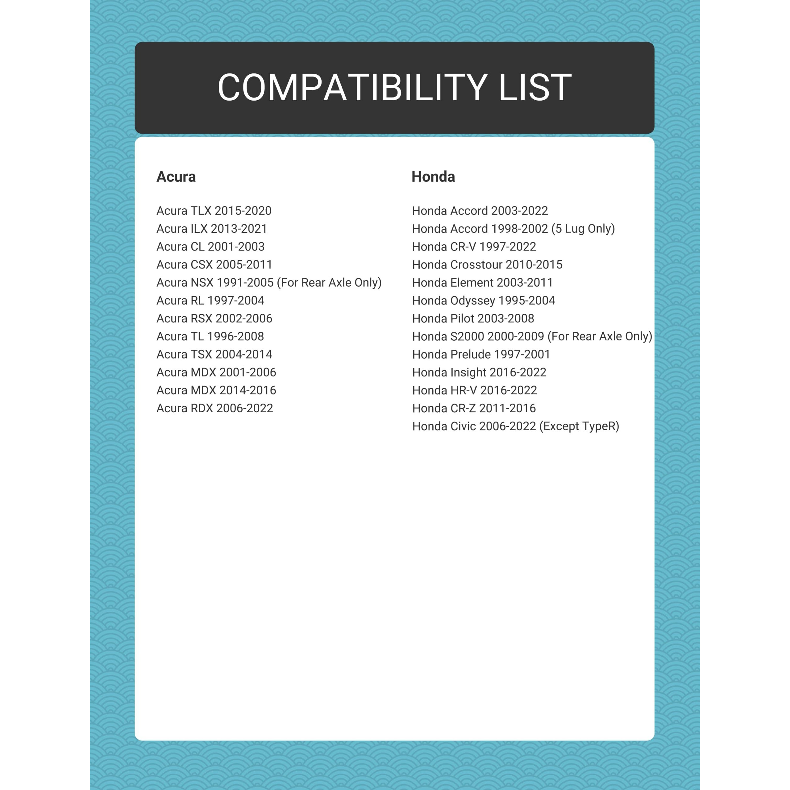 Customadeonly 5X114.3 Wheel Spacers For Rsx Rl Cl Tl Prelude Crv Mdx Pilot S2000 Nsx Accord Element Tsx, 1 Inch (25Mm) Thick Hubcentric 64.1Mm Bore M12X1.5 Studs (2Pcs Black) 5X4.5 Hub Centric Spacer