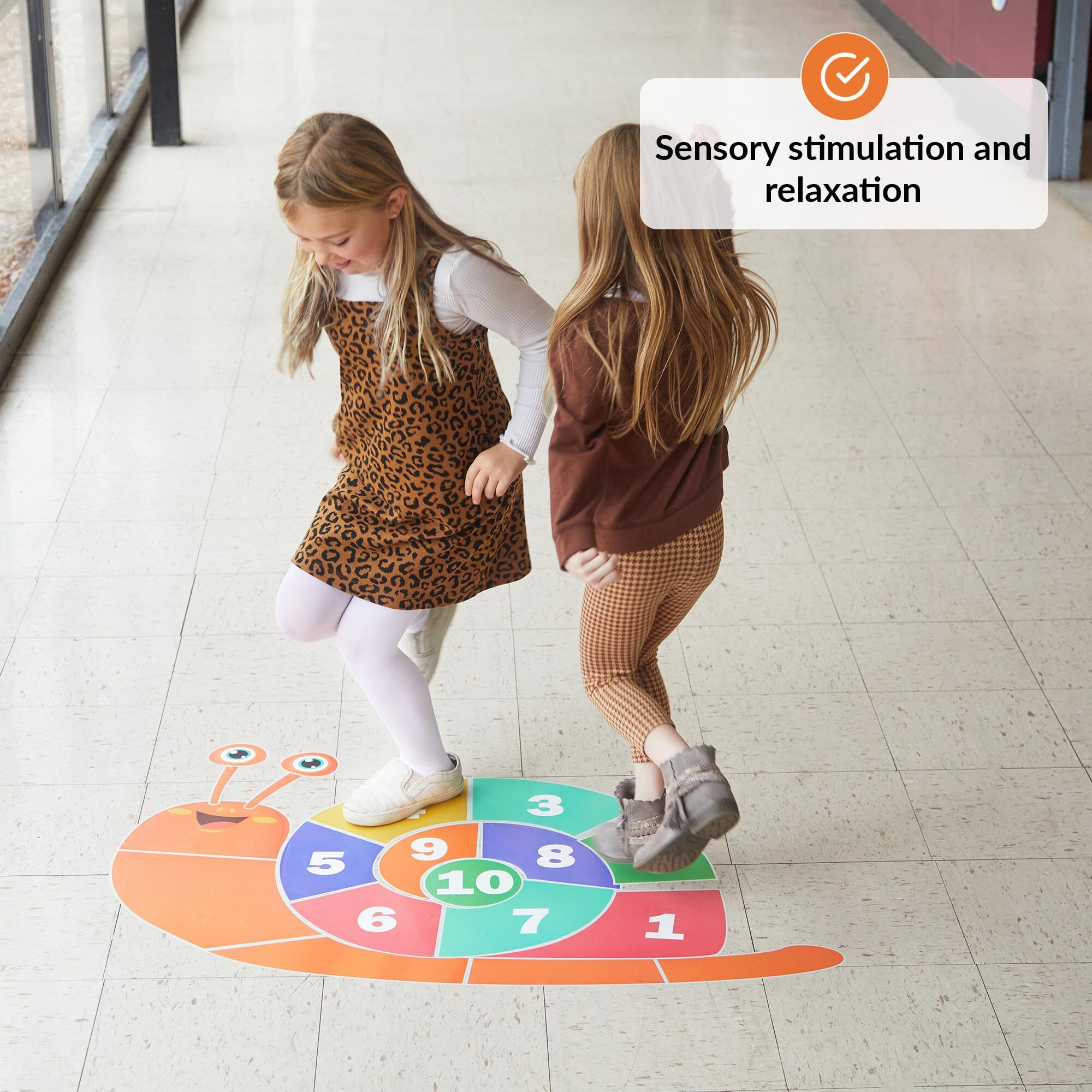 Sensory Path Decals For Floor & Wall | 173 Educational And Interactive Stickers For Kids | Sensory Walk Decals | Sensory Stimulation Decals | Floor Decals | Classroom Floor Stickers | Hallway Decals