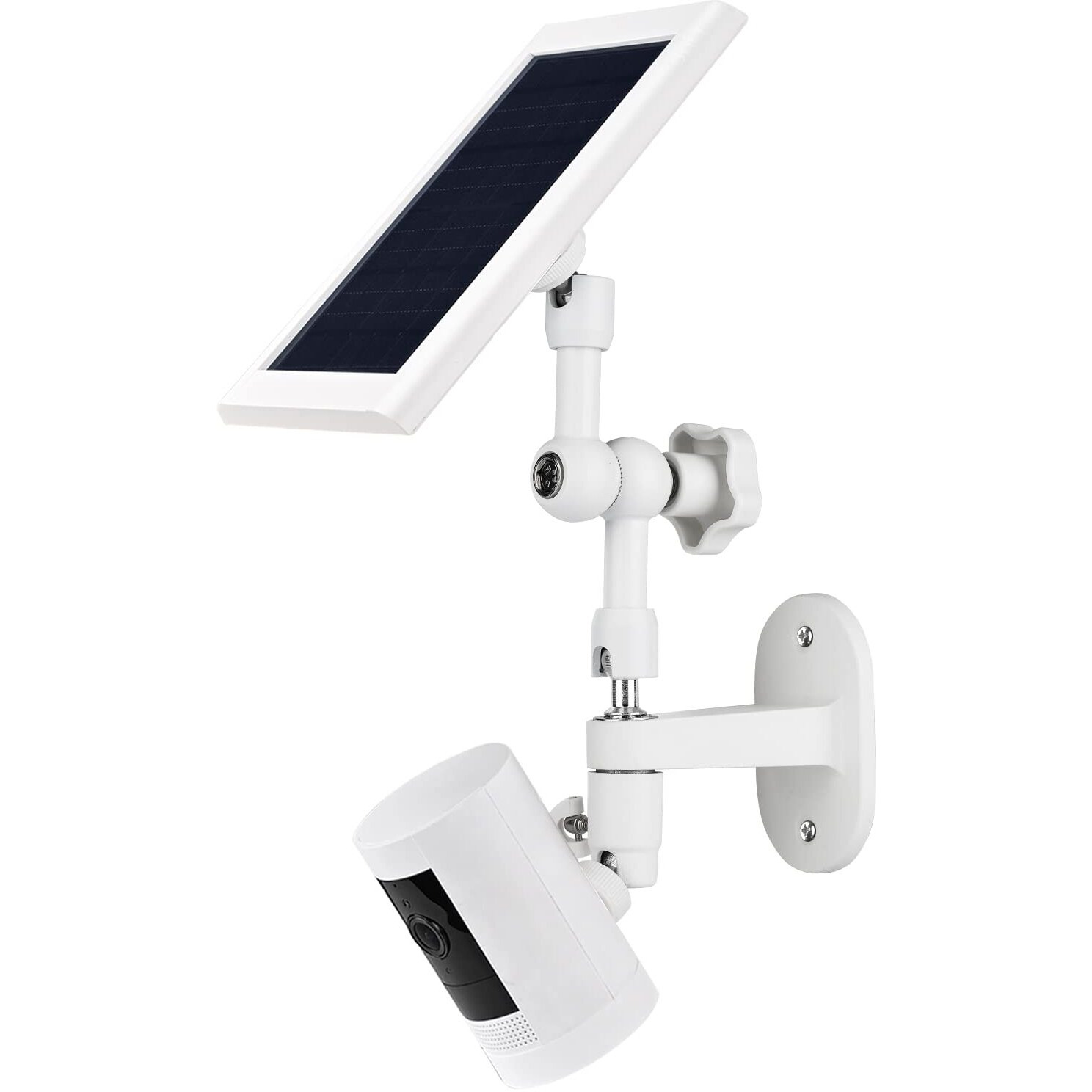 2-In-1 Wall Mount For Ring Solar Panel, Stick Up Cam Battery, Spotlight Cam Battery And Spotlight Cam Plus/Pro (Battery), Adjustable Angle To Get Maximum Sunlight For Your Ring Solar Panel