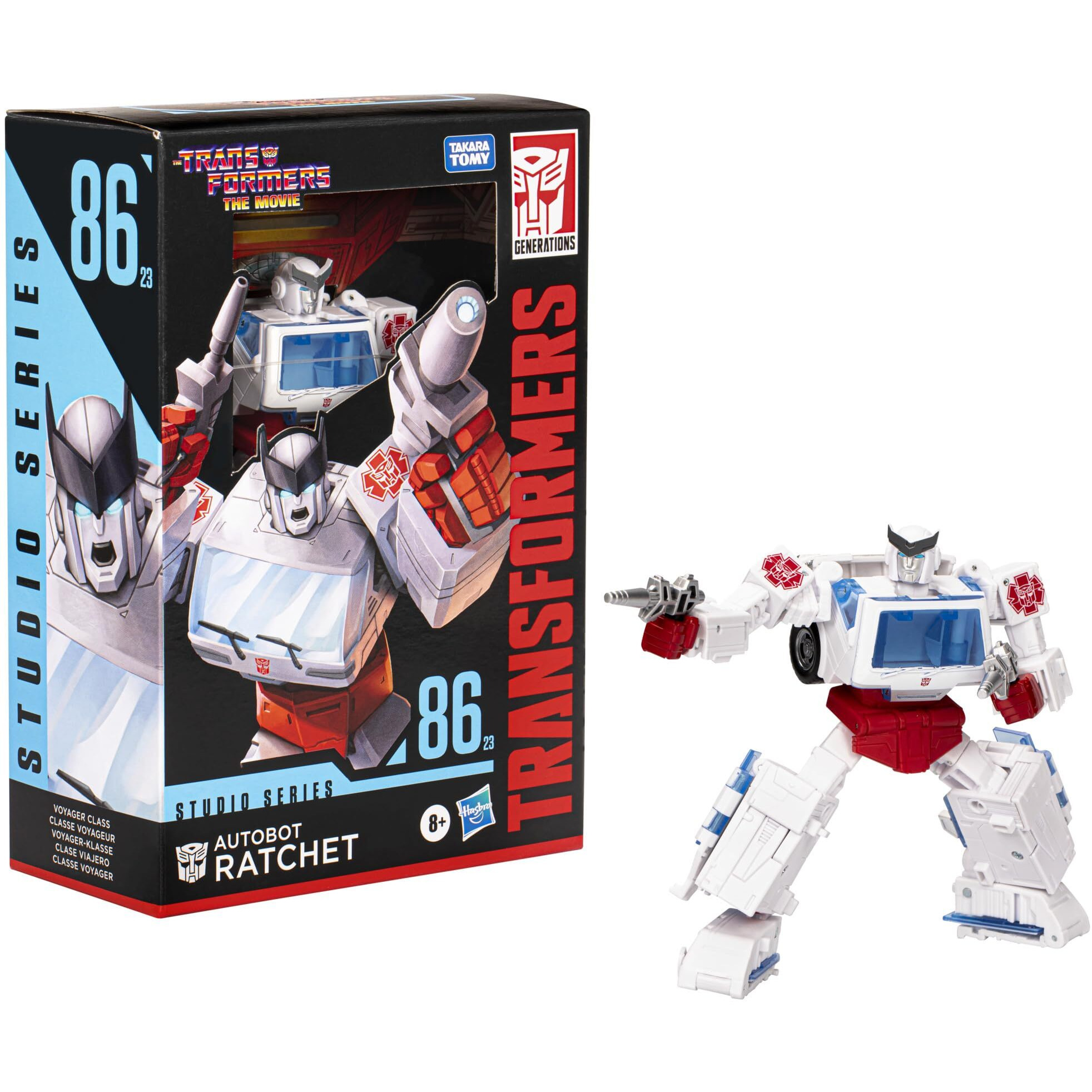 Transformers Toys Studio Series Voyager The The Movie 86-23 Autobot Ratchet Toy, 6.5-Inch, Action Figure For Boys And Girls Ages 8 And Up