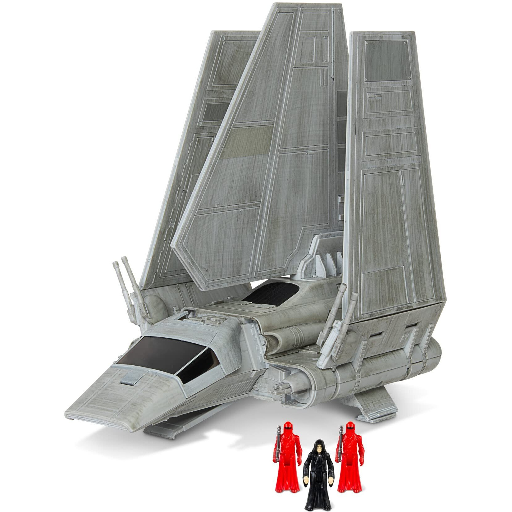 Star Wars Micro Galaxy Squadron Imperial Shuttle - 7-Inch Starship Class Vehicle With Three 1-Inch Micro Figure Accessories