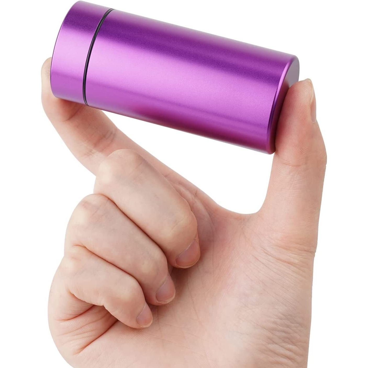 Ozchin Aluminum Storage Jar Portable Airtight Smell Proof Container Bottle Multipurpose Storage Container For Spices, Coffee & Teas 80Ml (Rose Gold&Purple&Red)