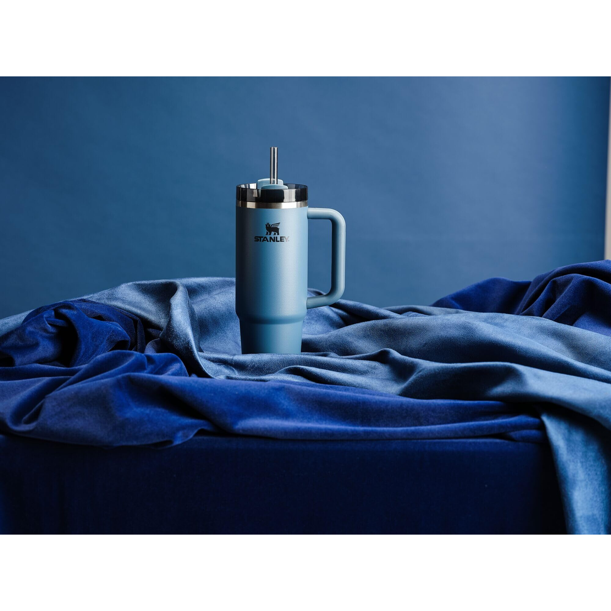 Stanley Quencher H2.0 Flowstate Stainless Steel Vacuum Insulated Tumbler With Lid And Straw For Water, Iced Tea Or Coffee, Smoothie And More, Blue Spruce, 30Oz