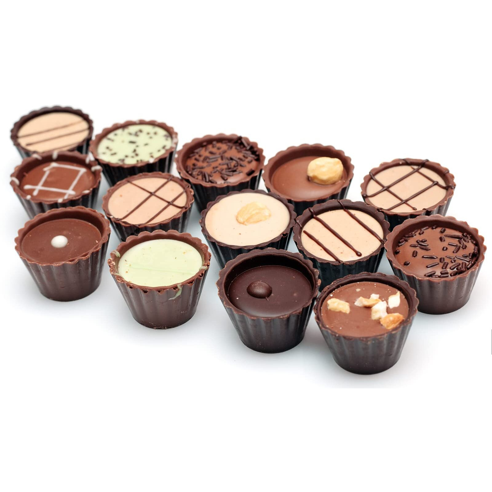 Joersh 30-Cup Chocolate Candy Mold/Bite Size Peanut Butter Cup Mold Silicone Molds For Chocolate, Jello, Keto Fat Bombs And Cordial