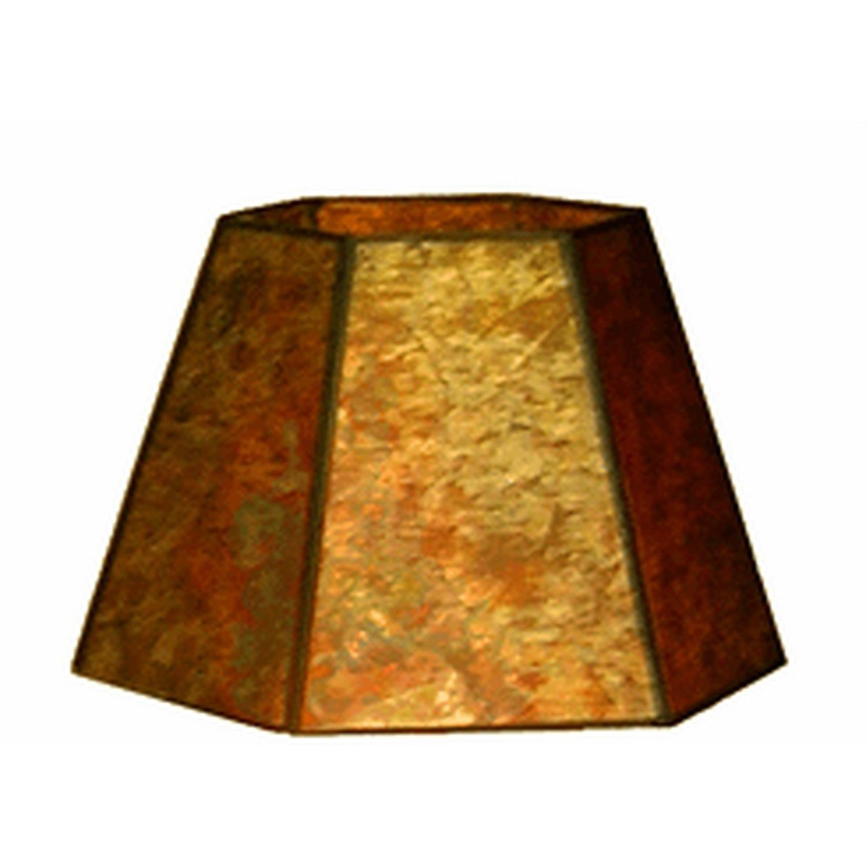 Upgradelights 12 Inch Uno Down Bridge Mica Lamp Shade Replacement For Floor Lamps 7X12X7.5