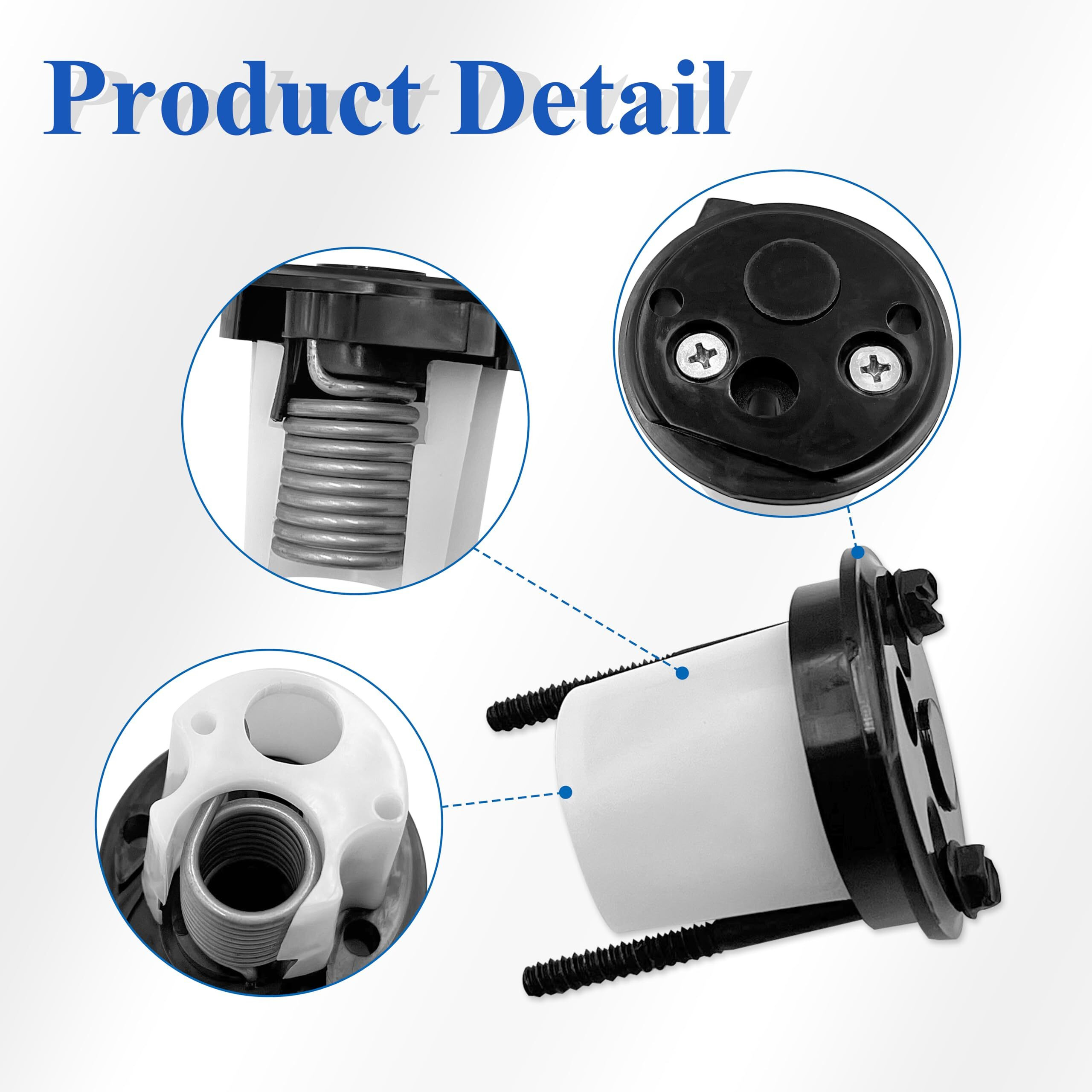 Nipponasia 385310683 Spring Cartridge Kit, Compatible With Dometic 110 And 210 Series Rv Toilets (Black)