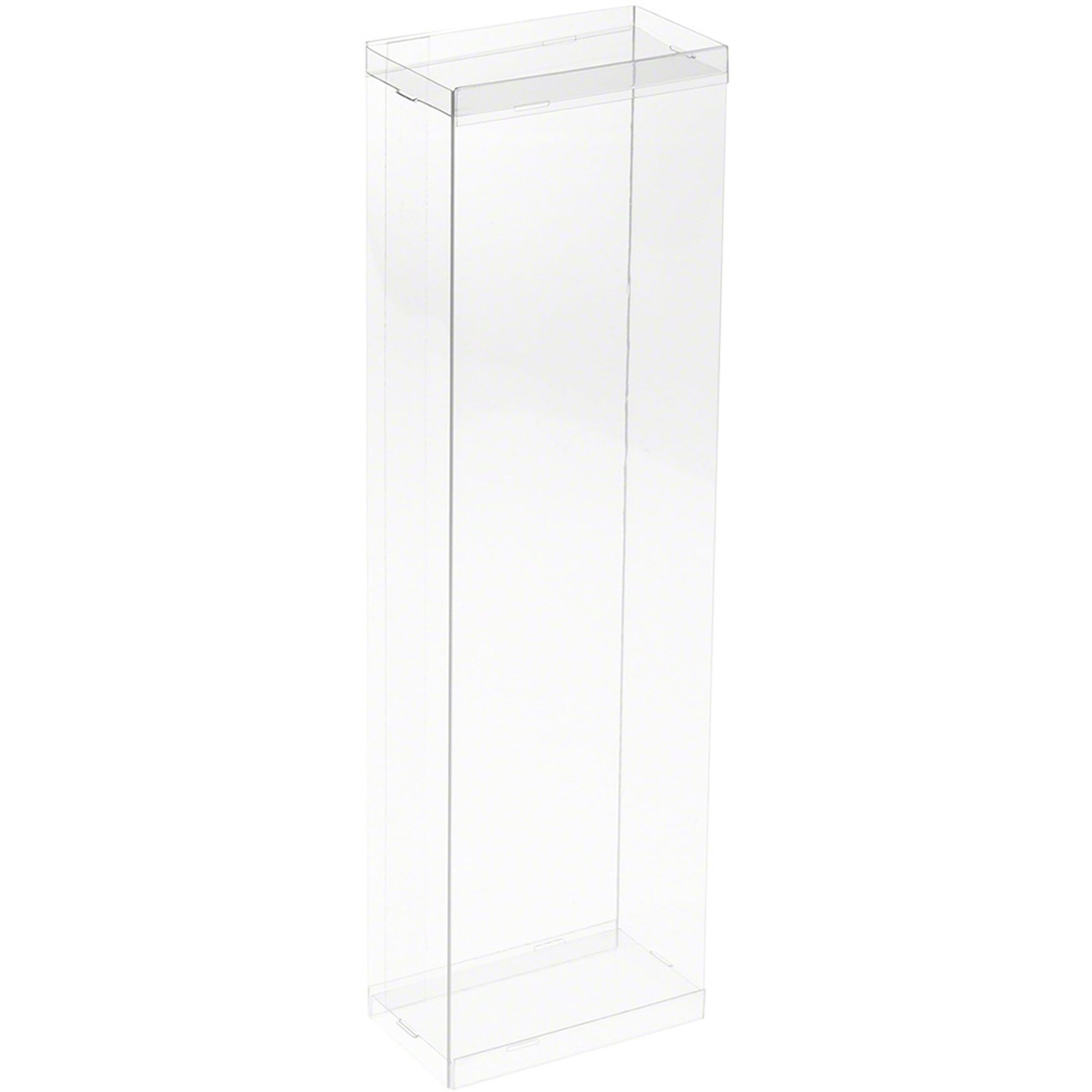 Dollsafe Clear Folding Display Box For 11-12.5 Inch Dolls And Action Figures, 4" W X 2.25" D X 13" H, Pack Of 10