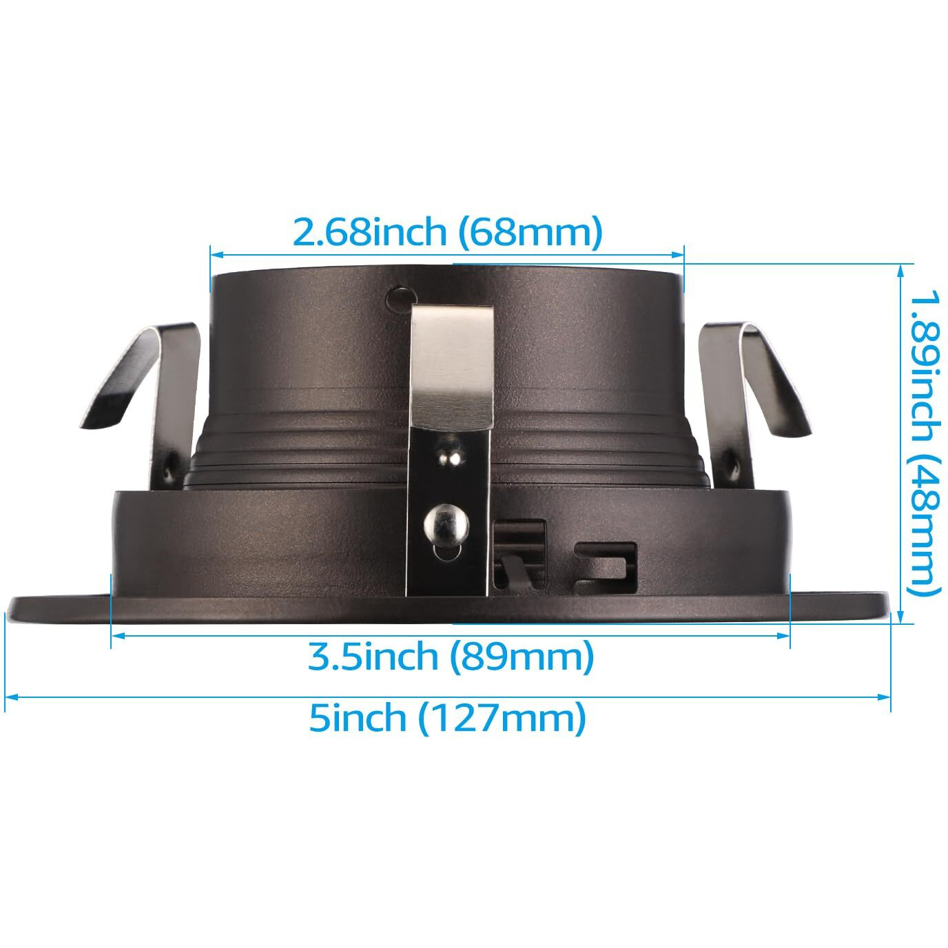 Torchstar 12-Pack 4 Inch Rosewood Decor Recessed Can Light Trim, Metal Step Baffle Trim, Fit Halo/Juno Remodel Recessed Housing, 4 Inch Light Trim For Par16, Par20, R20, Oil Rubbed Bronze