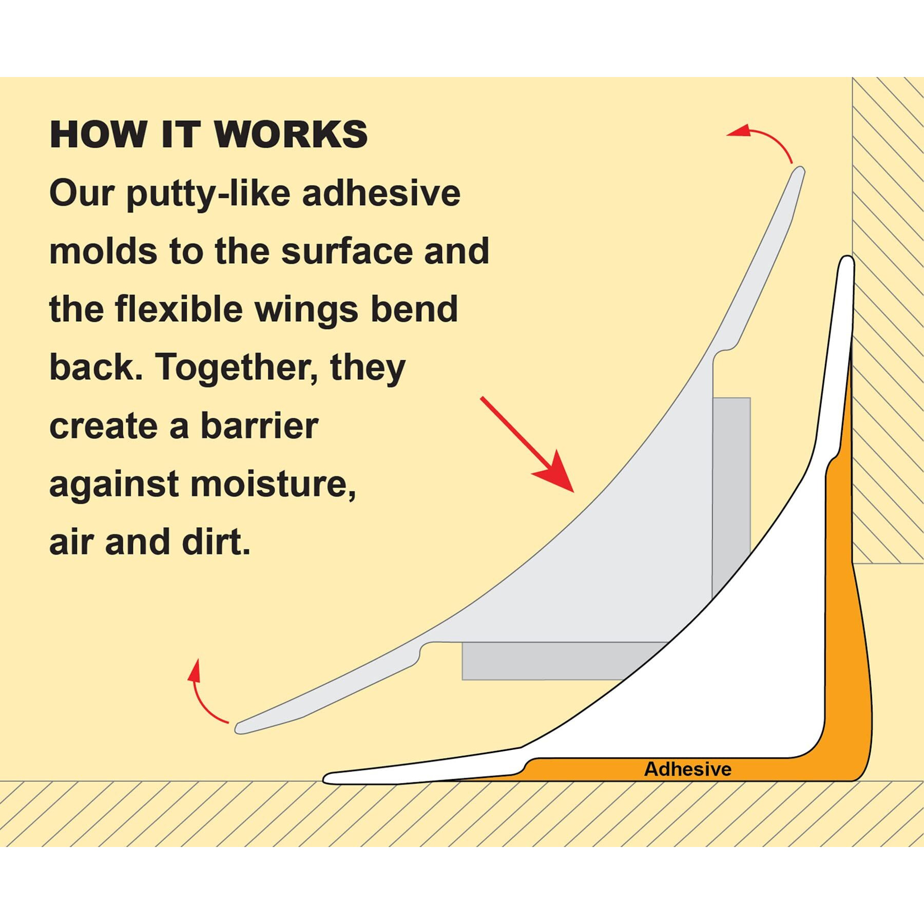 Instatrim Peel And Stick Trim - Flexible, Adhesive Caulk Tape For Walls, Floors, Counters, Tile, & More - Dark Brown 3/4 In By 50 Ft Adhesive Trim