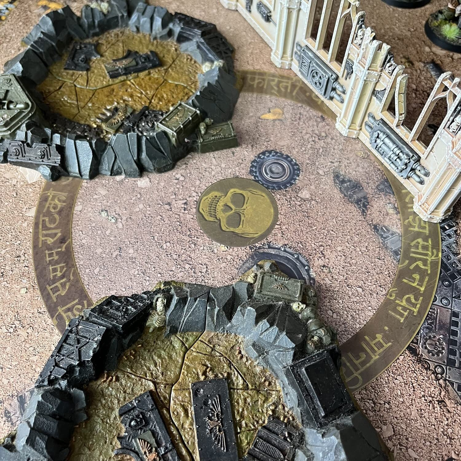 Jucoci Objective Point Markers 6Pcs Set Objective Marker Compatible With Wh40K Wargame (Miniature Not Included)