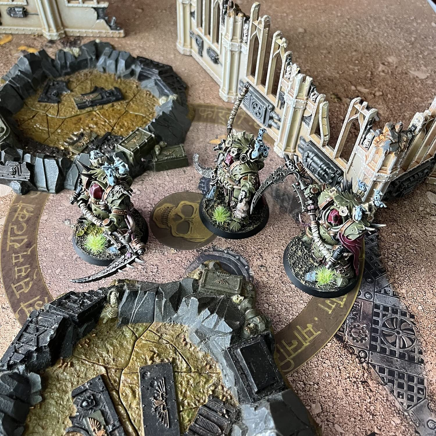 Jucoci Objective Point Markers 6Pcs Set Objective Marker Compatible With Wh40K Wargame (Miniature Not Included)