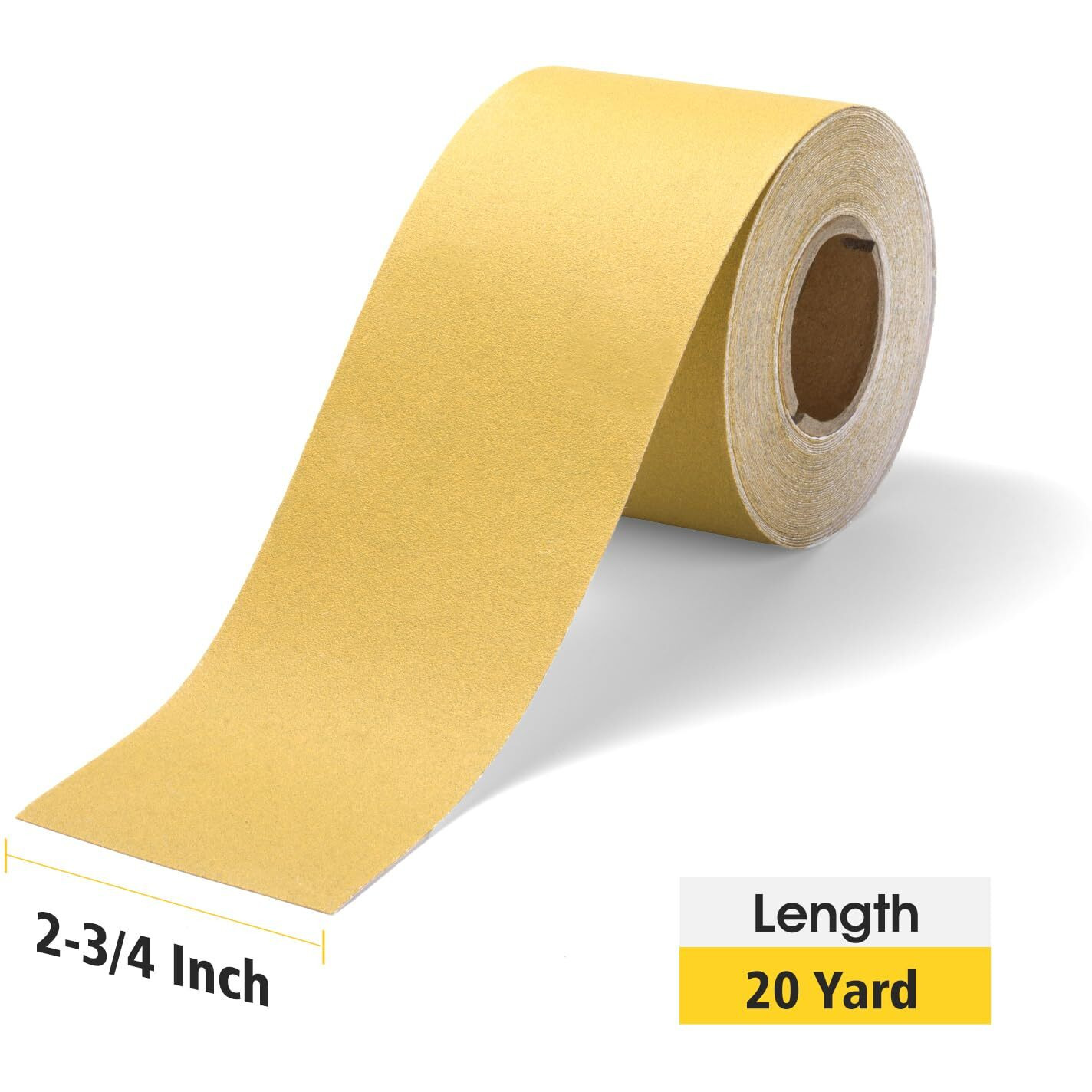 S Satc 240 Grit Psa Longboard Sandpaper 20 Yard Long Continuous Roll, 2-3/4" Wide Self Adhesive Stickyback Sanding Sheets For Automotive, Hand Sanding Blocks,Woodworking, Metal, Plastic