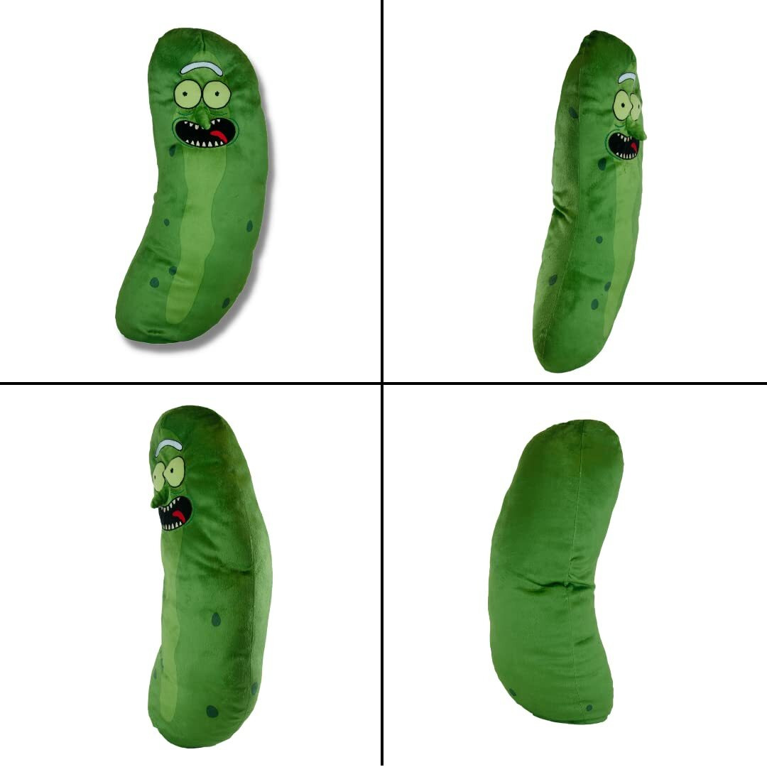Franco Collectibles Pickle Rick And Morty Adult Swim Super Soft Plush Cuddle Pillow Buddy, One Size, (100% Officially Licensed Product)