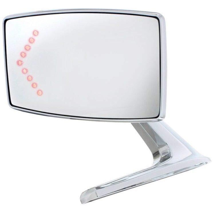 United Pacific F676802 - Door Mirror - Exterior Mirror With Led Turn Signal For 1967-68 Ford Mustang