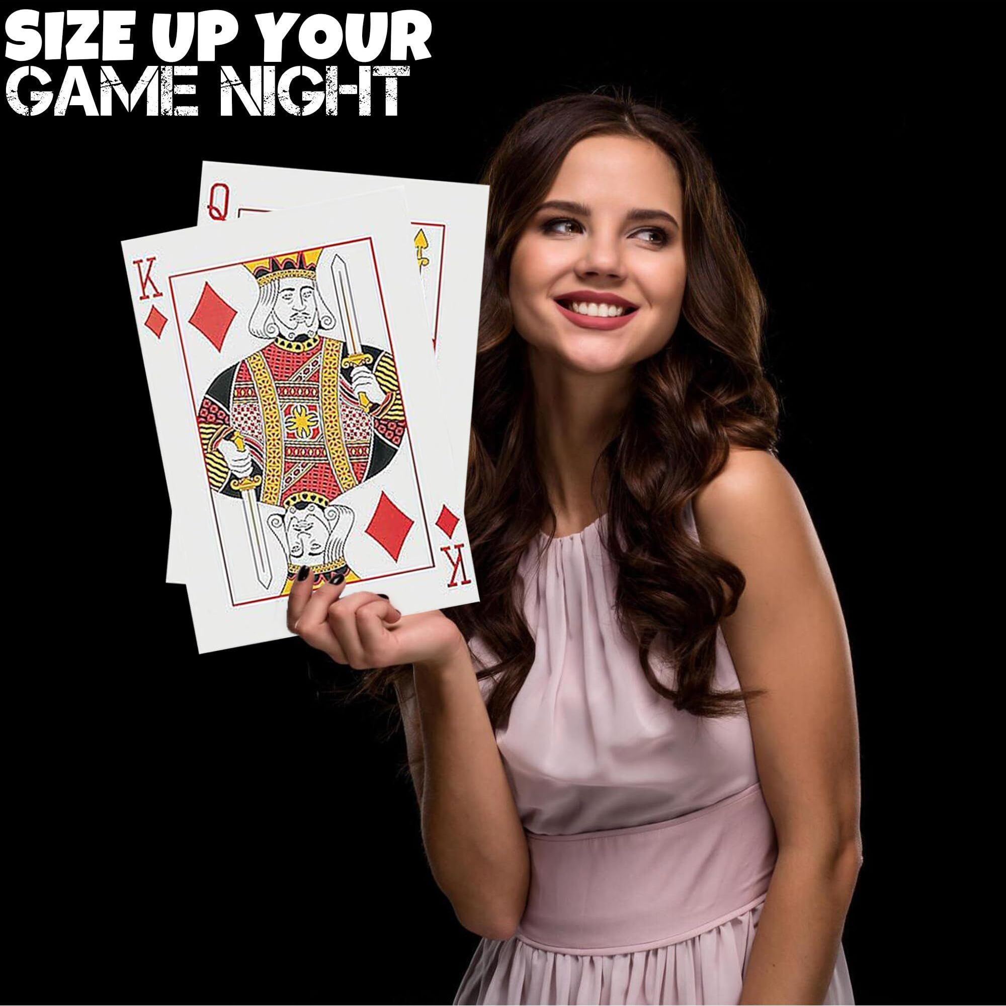 Playing Card Cutouts - Set Of 6, Two Feet Tall - Casino Night And Party Decor