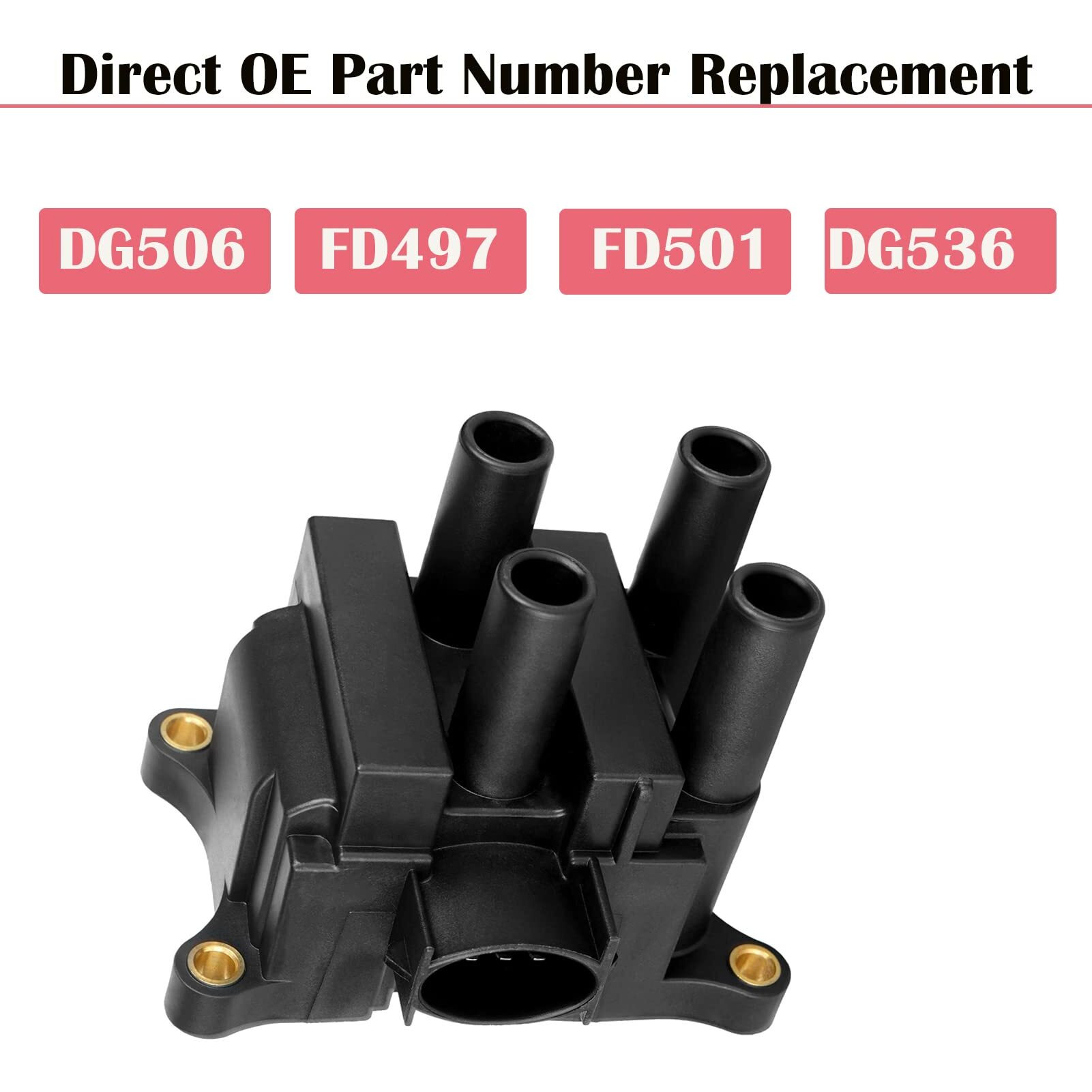 Ignition Coils Fits For 2.0 2.3 L4 Ford Focus Ranger Mazda 6 2003 2004 2005 2006 2004 2008 2009 2010 2011 Coil Packs Replace Dg474 Dg489 Dg506 Fd497