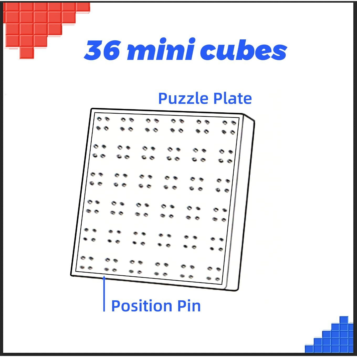 Gan Mosaic Cube, 6X6, 36 Pc 3X3 Mini Cubes With Puzzle Plate, With Puzzle Plate, Magic Cube Puzzle Toy For Kids Adults