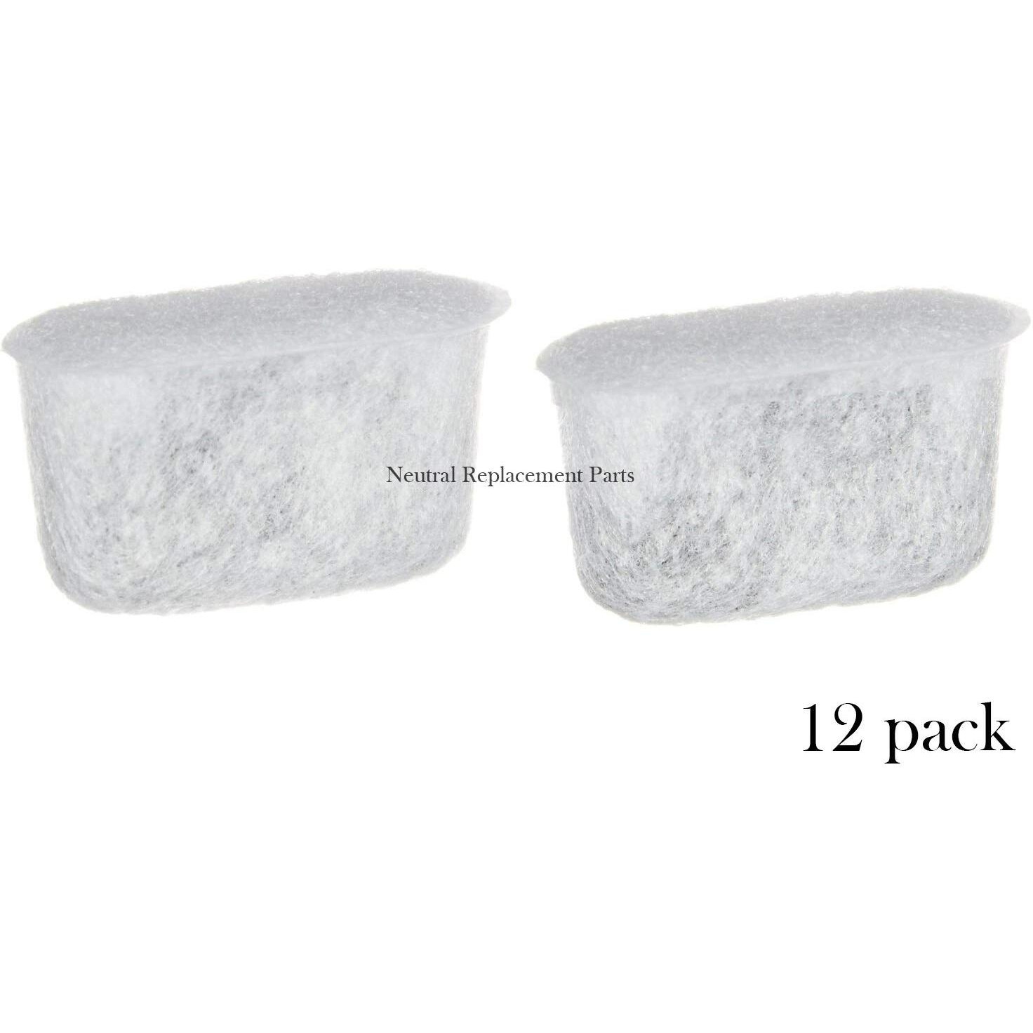 Nrp 12-Pack Coffee Water Cartridges Activated Charcoal Filter Compatible For Cuisinart Coffeemaker Dcc-Rwf, Kenmore Drip, Delonghi, Capresso