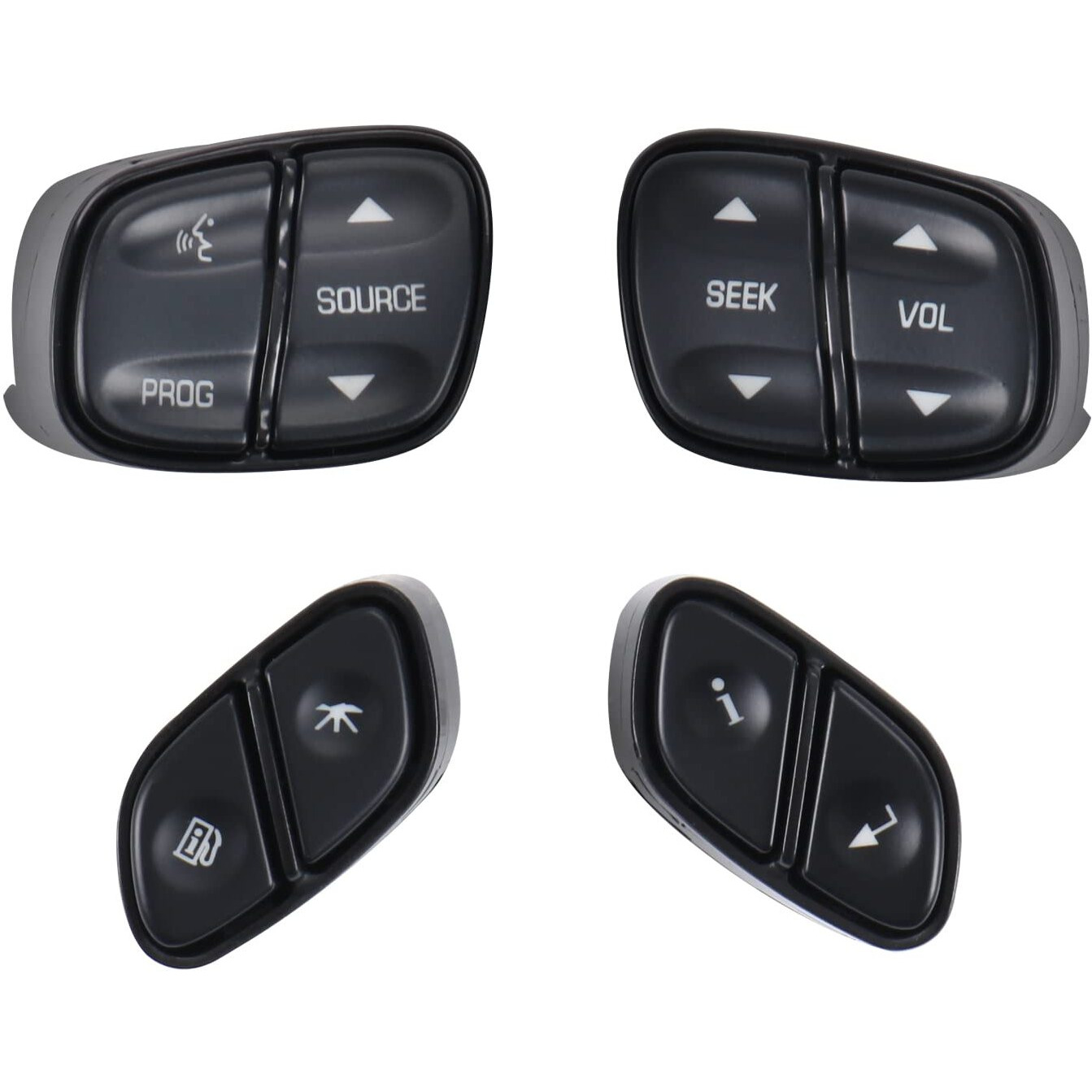 Dicmic Steering Wheel Control Switch Button For 2003-2007 Chevy Silverado Avalanche Suburban Tahoe Gmc Sierra Yukon Cadillac Escalade Replace 21997738, 21997739, 1999442, 1999443