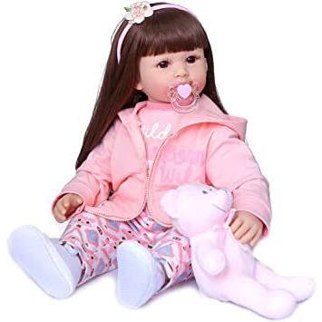 24" Babyfere Newborn Reborn Baby Doll Girl Clothes Accessories For 22-24 Inch Reborn Toddler Girl Dolls Clothing