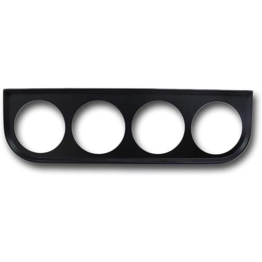 Motor Meter Racing Universal 2-1/16&quot 52Mm Quad Gauge Mounting Panel Four Holes Black
