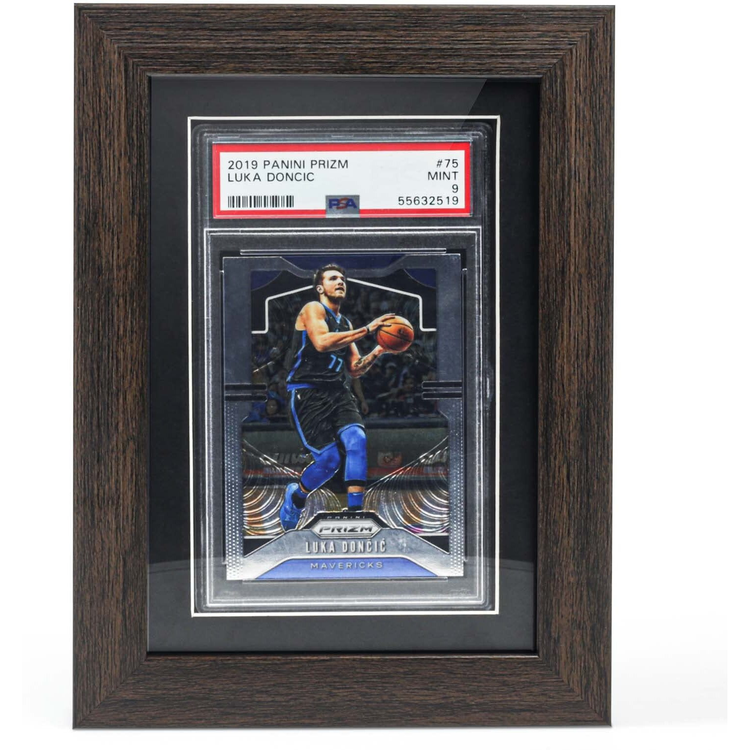 Tutata Psa Graded Card Display Frame, Walnut Frame For Psa Card, Sport Card Display Case