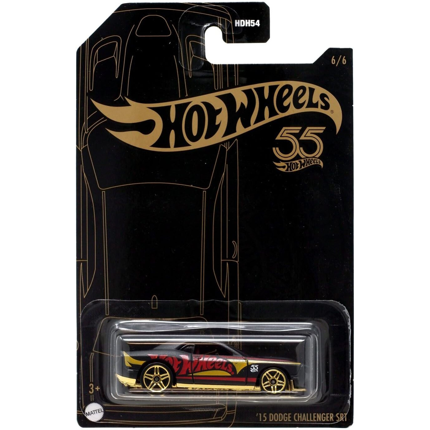Hot Wheels '15 Dodge Challenger Srt, 55Th Anniversary