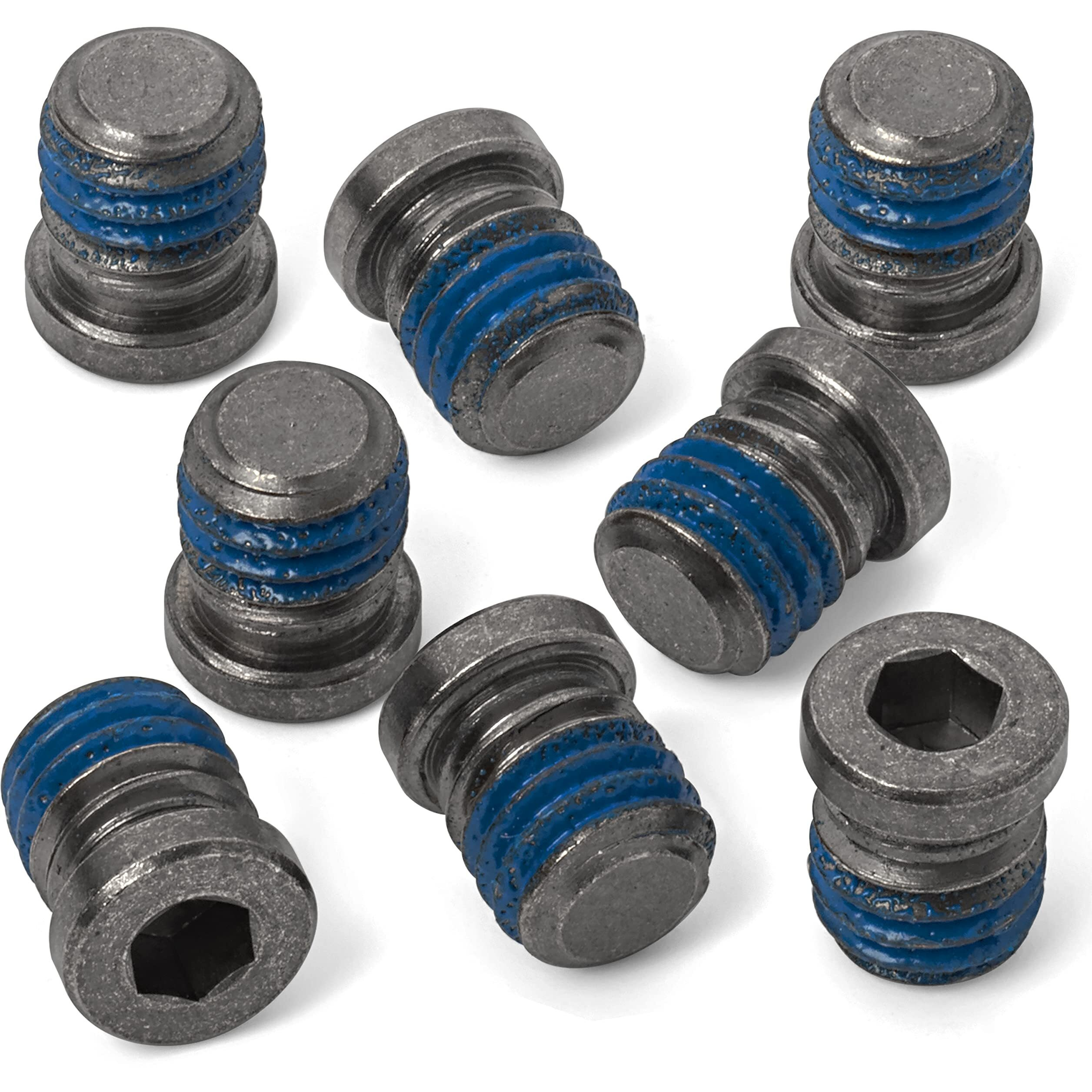 No-Profile Recessed Bottle Cage Boss Blanking & Sealing Screws (Off-Black, 8-Pack)