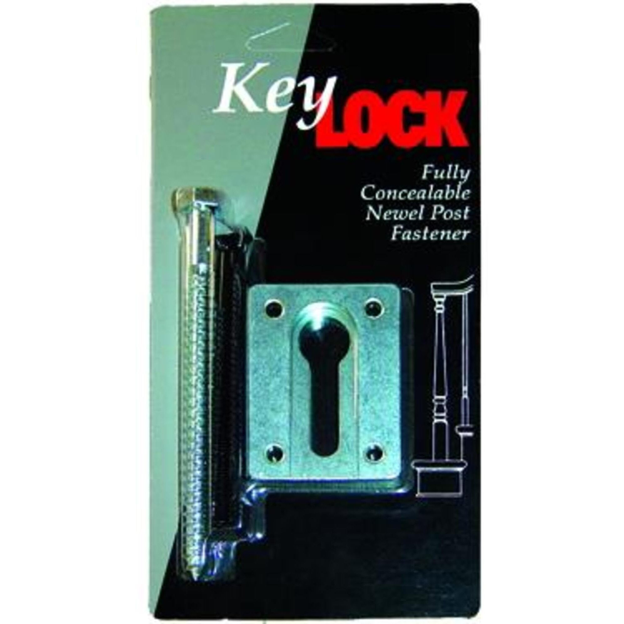 Keylock Newel Post Fastener