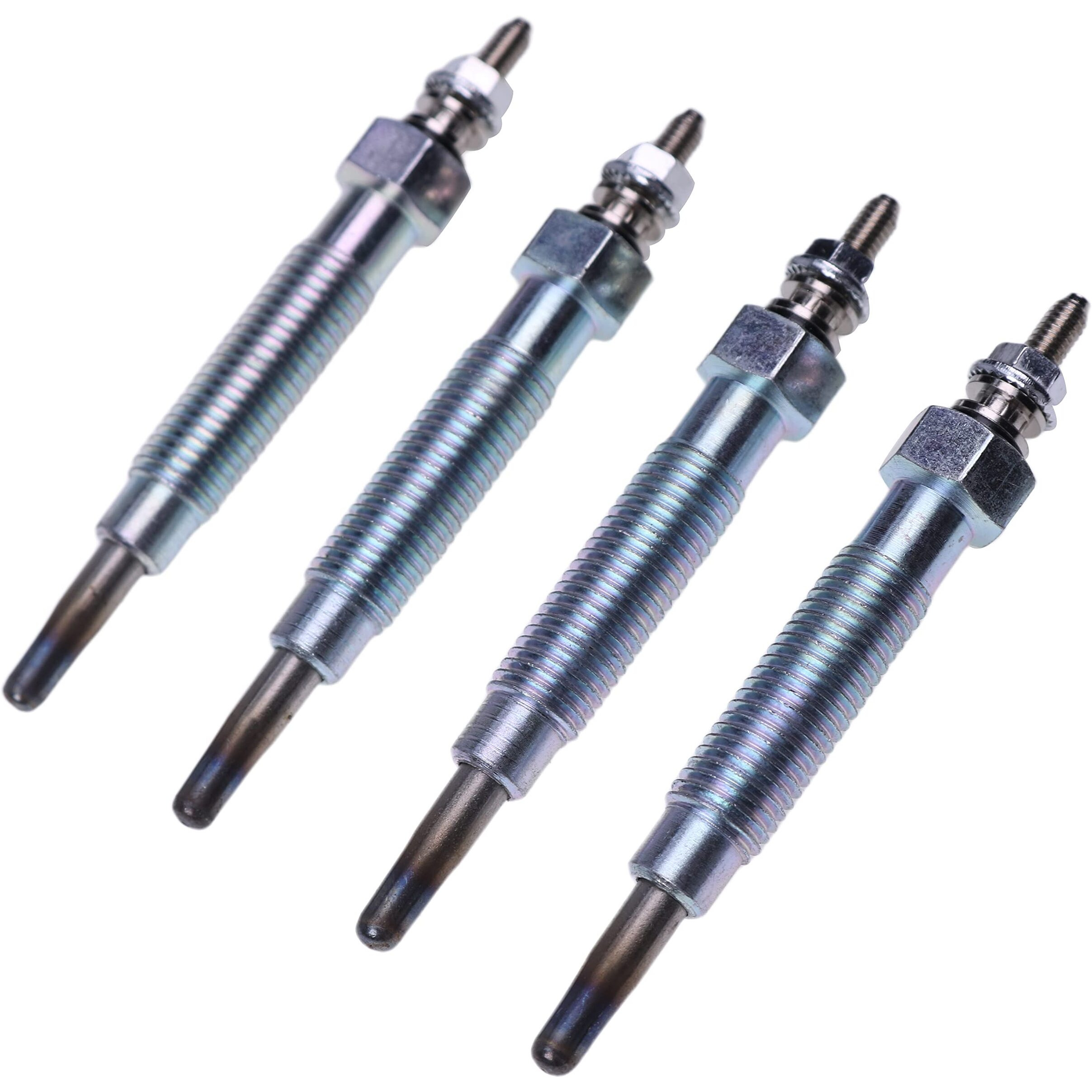 Jeenda Glow Plug E6303-65511 E6301-65512 Compatible With Kioti Ck25 Ck2510 Ck2610 Ck27 Ck30 Ck35 Dk35 Dk40 Dk45 Dk50 Dk551 Ds3510 Ds4510 Lk2554 Lk2610 Lk30 Mahindra 3510 (4)