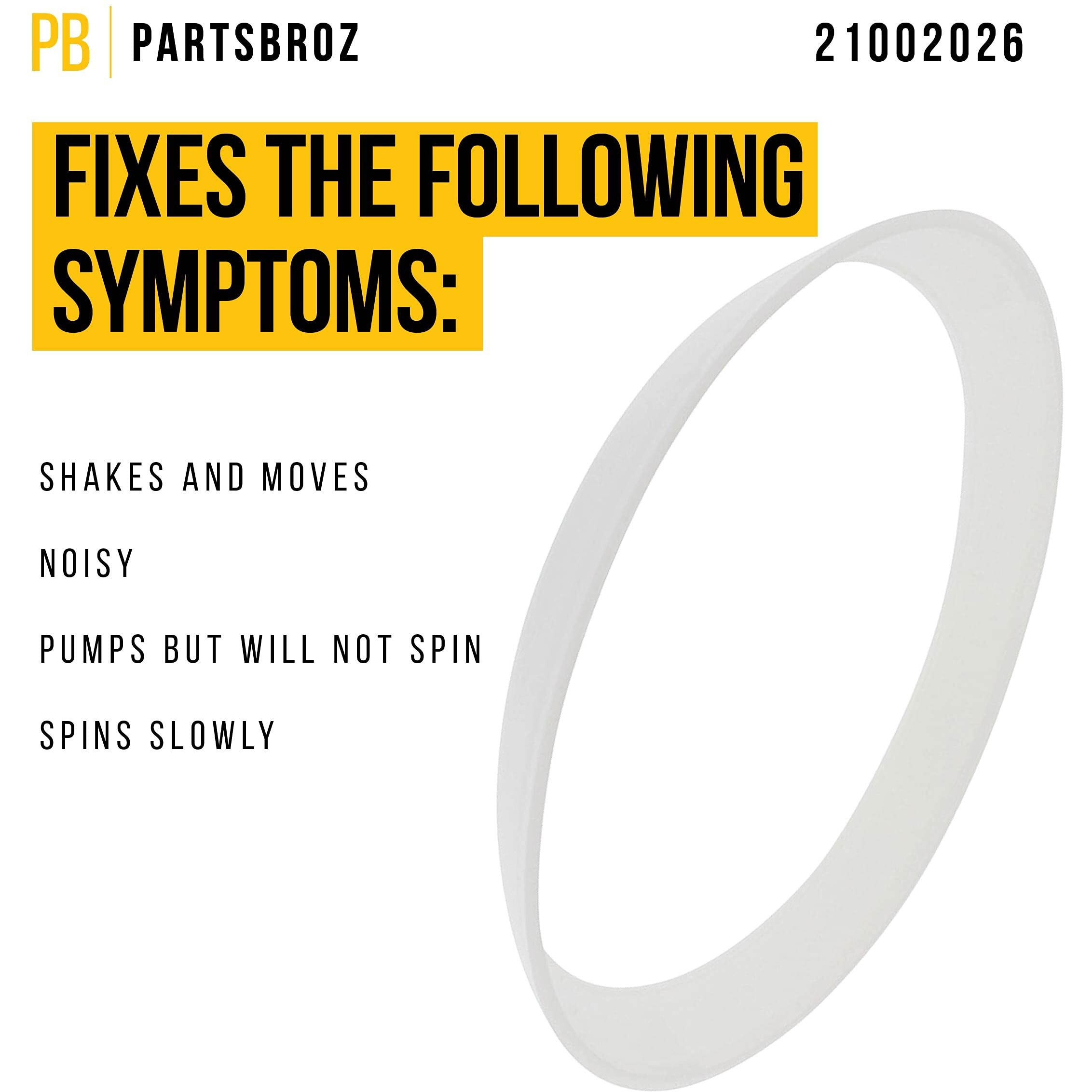 Partsbroz Wp21002026 21002026 Snubber Ring - Compatible With Whirlpool Maytag Amana Washer - Replaces Ap6005786 Ps11738845 Wp21002026Vp 21001161 - Reduces Noise And Vibrations