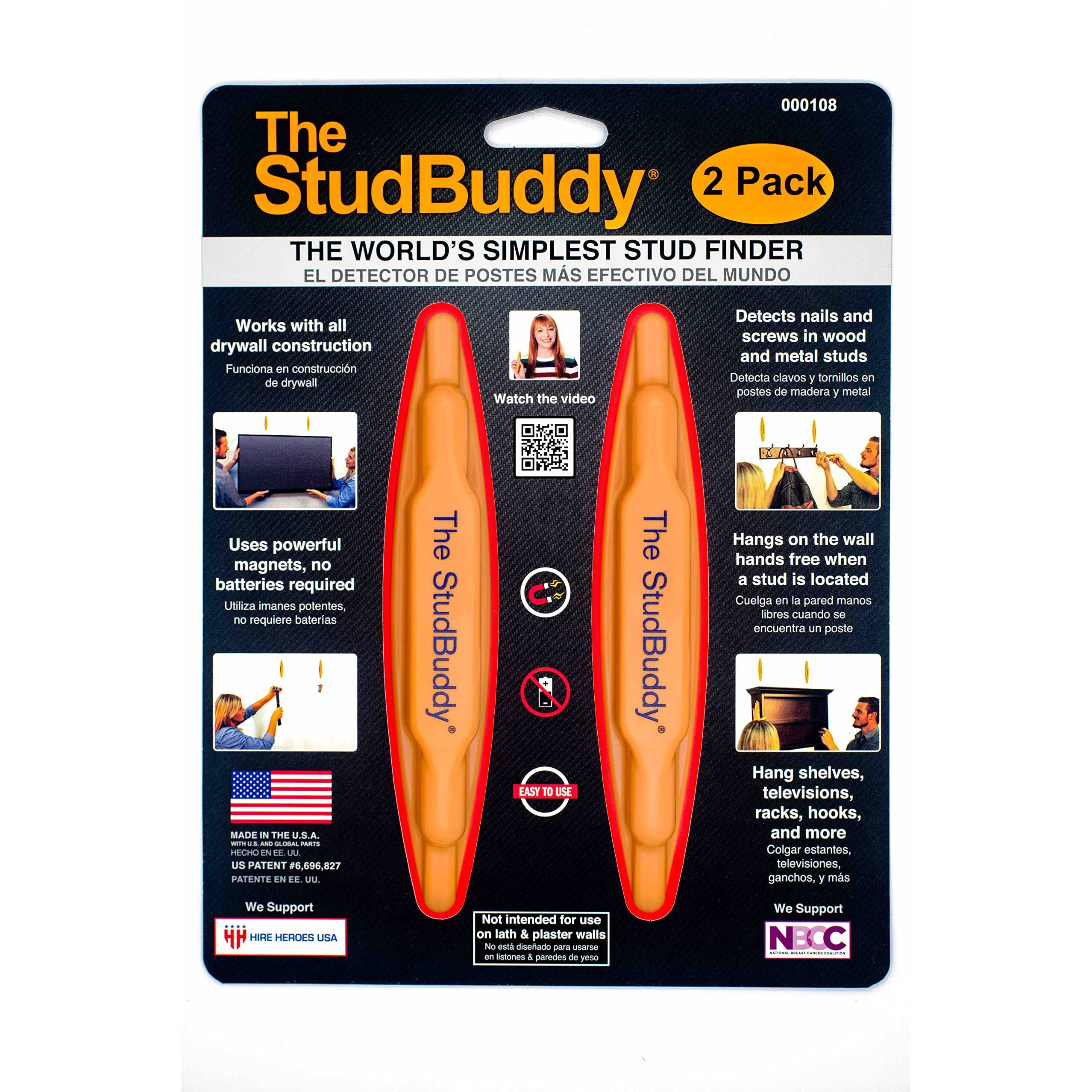 The Studbuddy Magnetic Stud Finder, 2 Pack