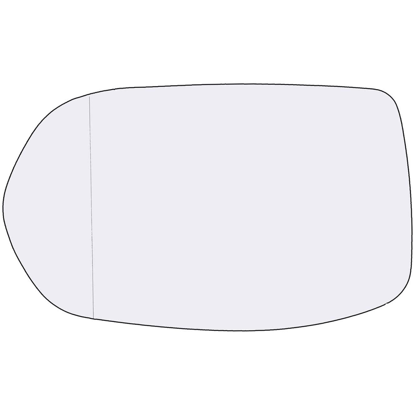 Driver Side Mirror Glass Assembly With Plastic Backing Plate (Non-Heated) Compatible With 2012-2016 Honda Crv, 2016-2020 Hrv