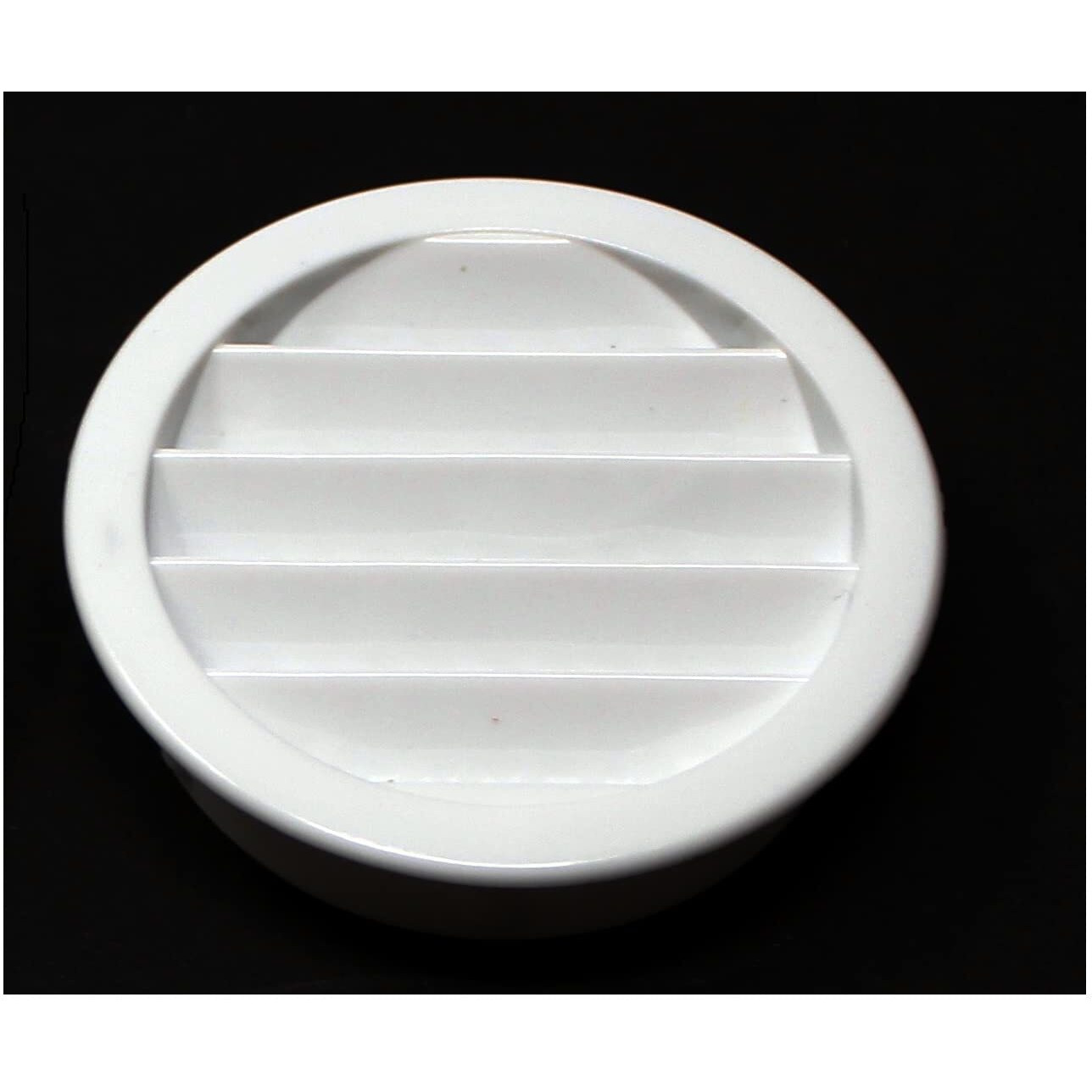 2.5" Round Plastic Louver Soffit Air Vent Reptile Screen Grille Cover (6, White)