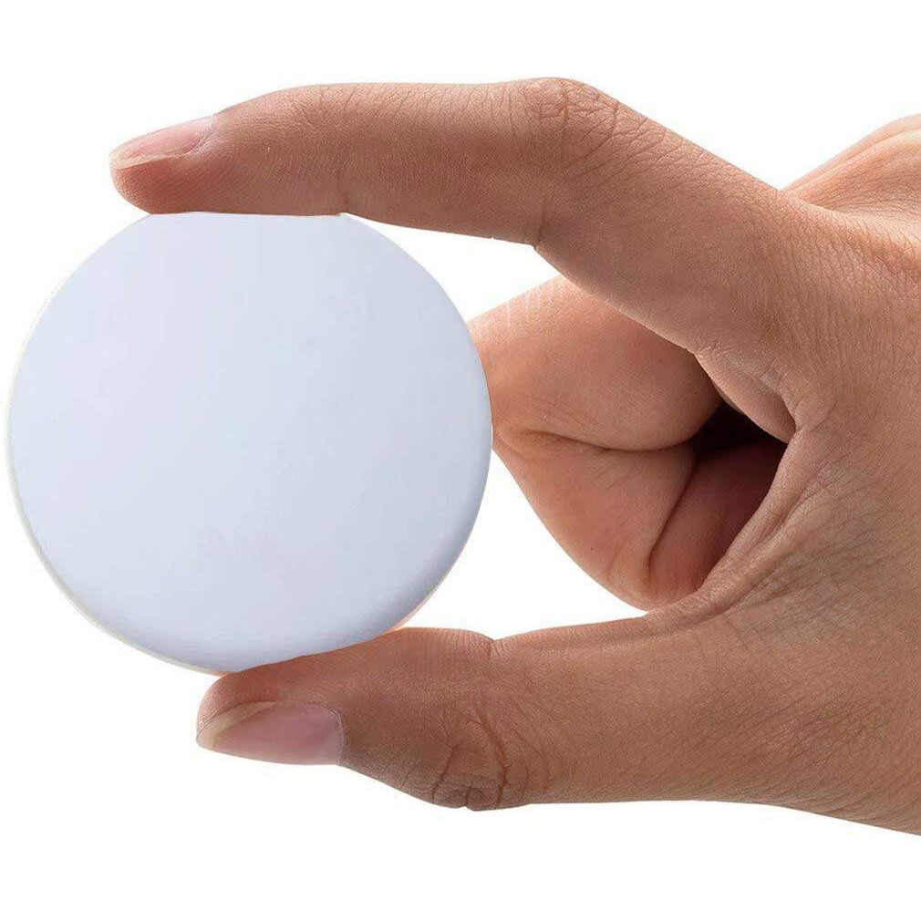 Xfenvs Door Knob Wall Shield, 6Pcs White Round Soft Rubber Wall Protector Self Adhesive Door Handle Bumper (Small Round 1.57 Inch 6Pcs, White)