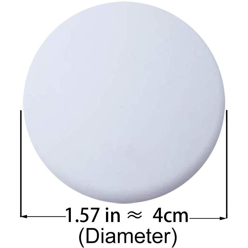 Xfenvs Door Knob Wall Shield, 6Pcs White Round Soft Rubber Wall Protector Self Adhesive Door Handle Bumper (Small Round 1.57 Inch 6Pcs, White)