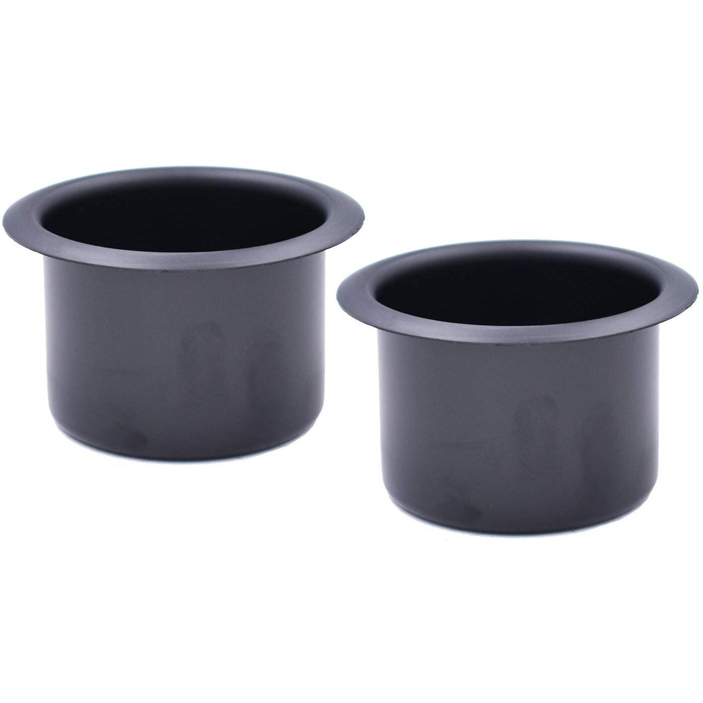 2Pcs Metal Sofa Recliner-Handles Cup Holder Insert Replacement Drink Can Holder For Sofa Boat Rv Couch Car Truck Poker Table, Black