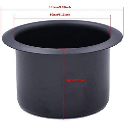 2Pcs Metal Sofa Recliner-Handles Cup Holder Insert Replacement Drink Can Holder For Sofa Boat Rv Couch Car Truck Poker Table, Black