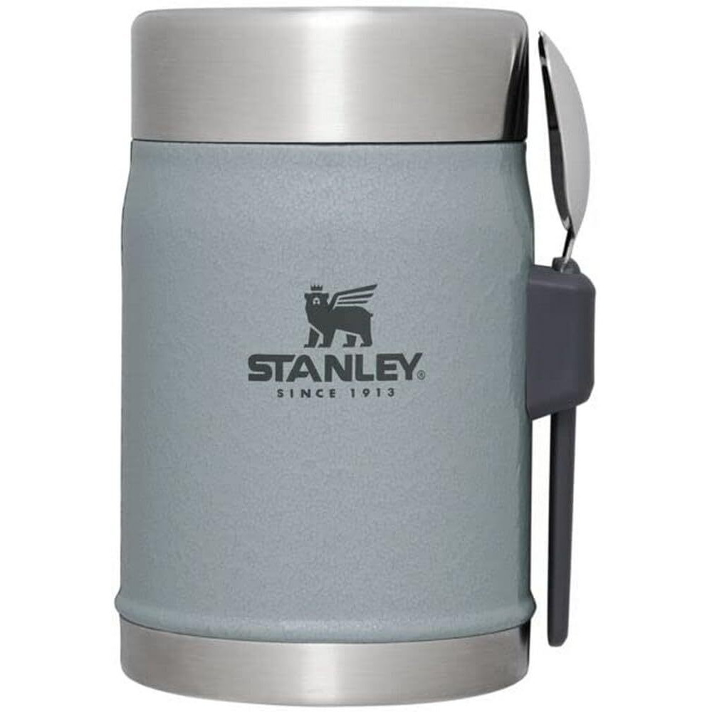 Stanley Classic Legendary Classic Food Jar + Spork 14Oz Hammertone Silver