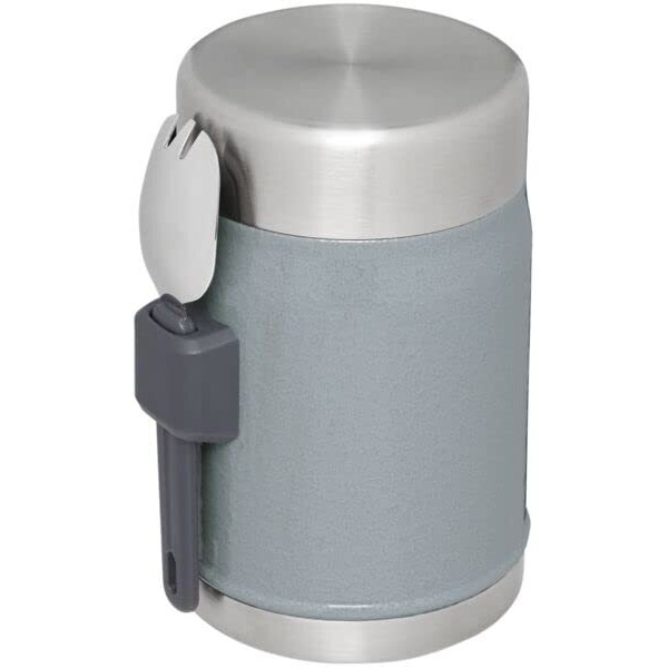 Stanley Classic Legendary Classic Food Jar + Spork 14Oz Hammertone Silver